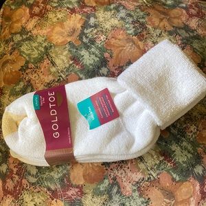 NWT Gold Toe Terry Cuff Socks 3 Pair